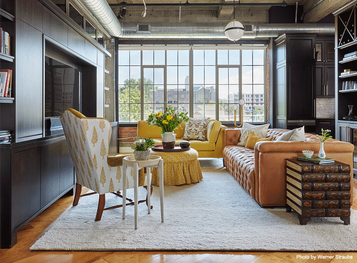 Laura Zender Design living room. Photo by Werner Straube