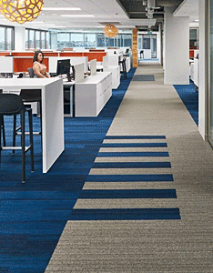 Interface commercial carpet tiles