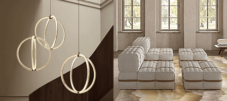 Moooi Luminora Light and Haybale Lounge Chair